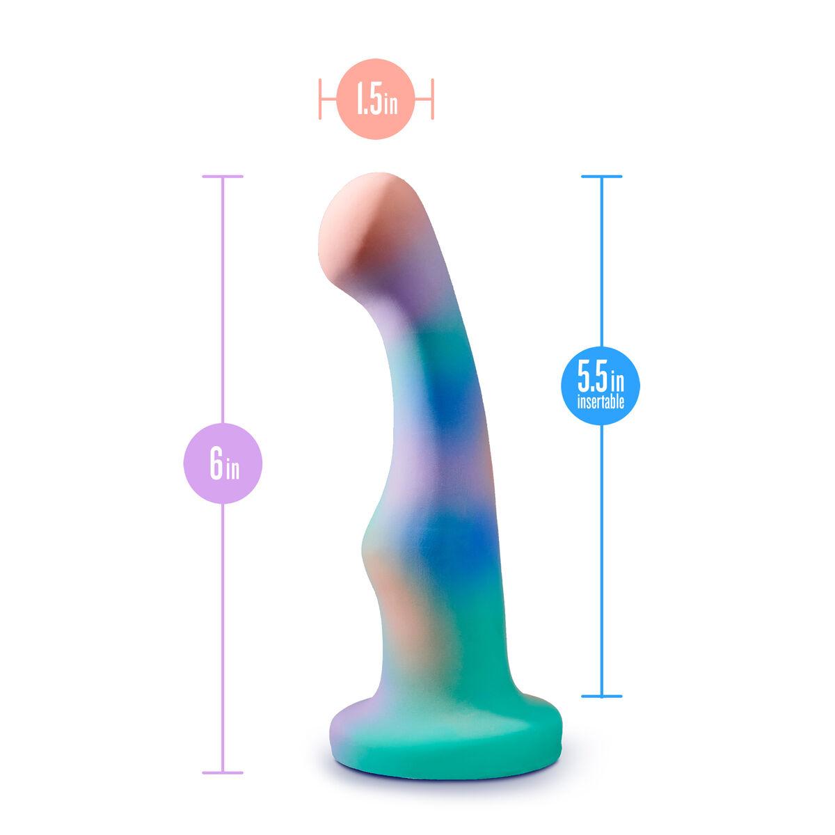 Dildo Blush Avant Flerfarget Ø 3,5 cm